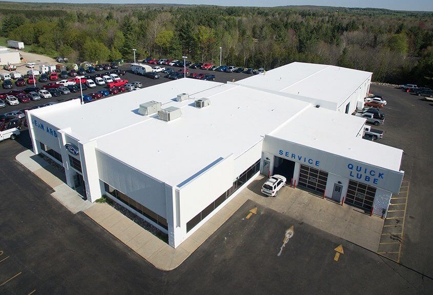 Finished Commercial Flat Roof